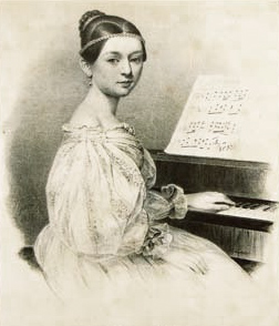 Clara Wieck - 15 years of age Wikimedia Commons