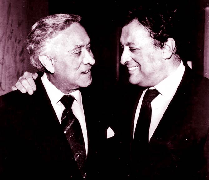 Photo:  Zubin Mehta with his Father Mehli Mehta,